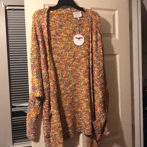 NWT Hayden Los Angeles multi color cardigan